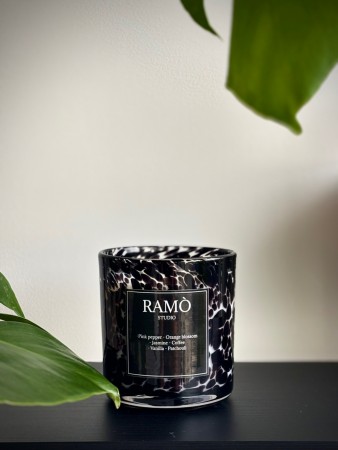 Duftlys - svartprint